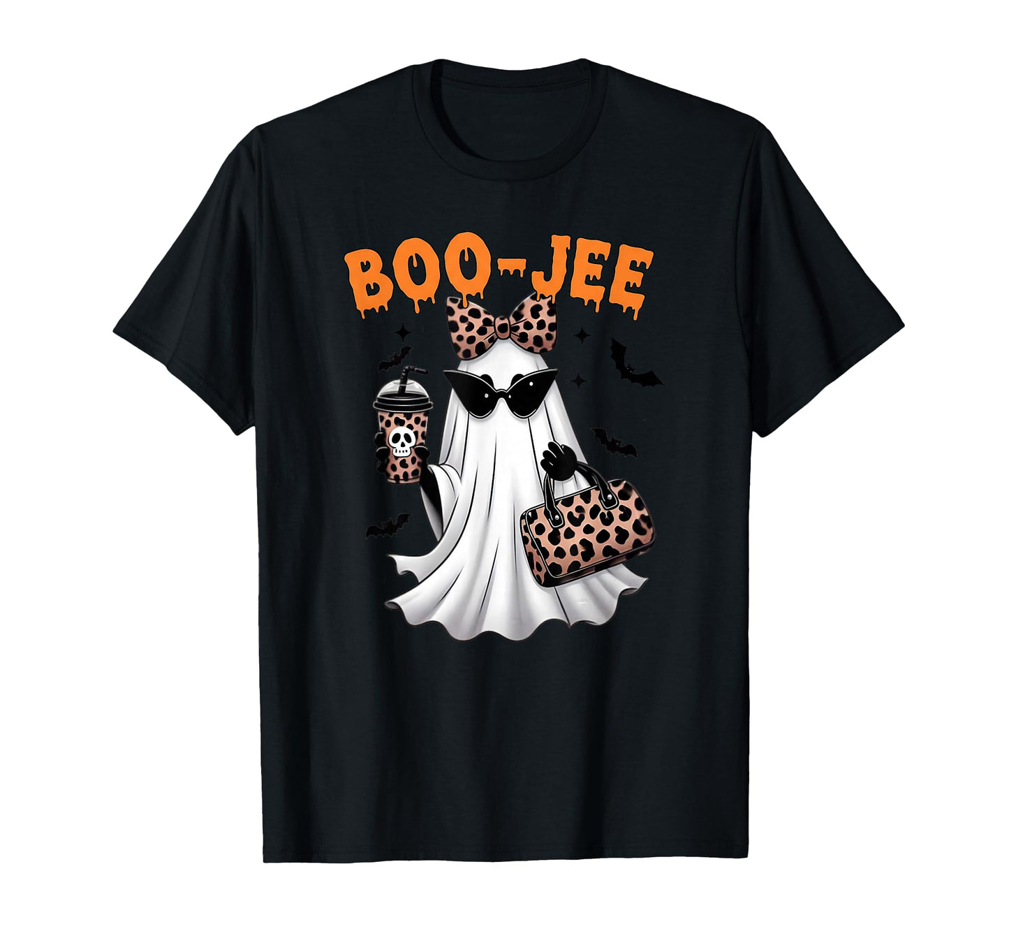 Boo JEE Ghost Boujee Pink Halloween Oktober Vibes Spooky T-Shirt