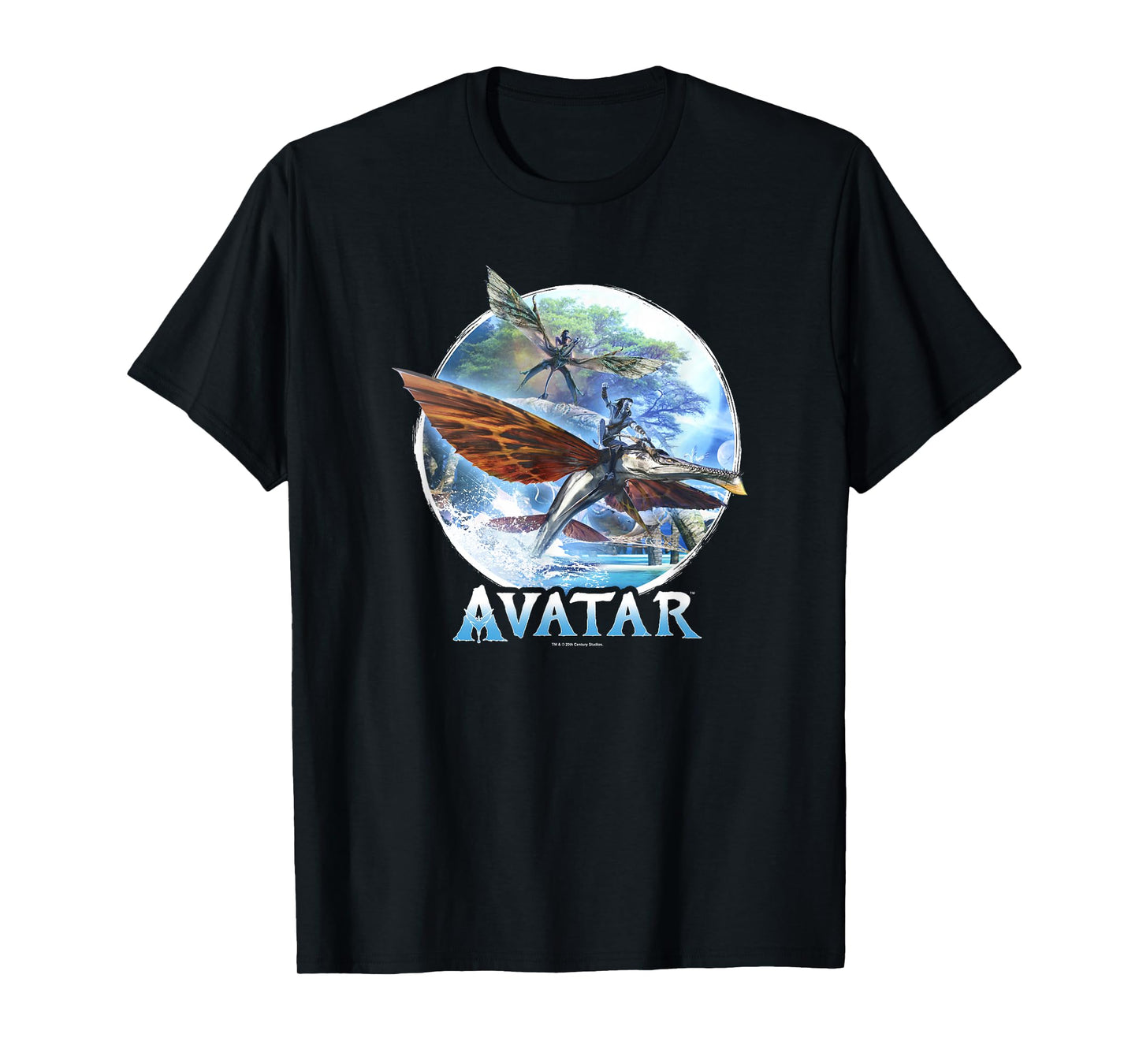 Avatar: The Way of Water Banshee Flight Water Circle T-Shirt