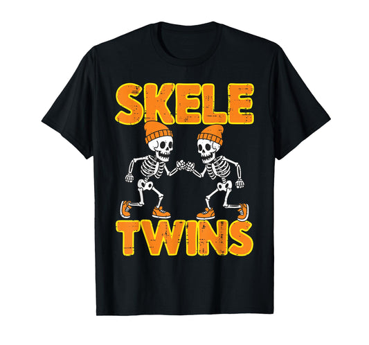 Halloween Skeleton Twins Skeletwins Costume Kids Men Women T-Shirt