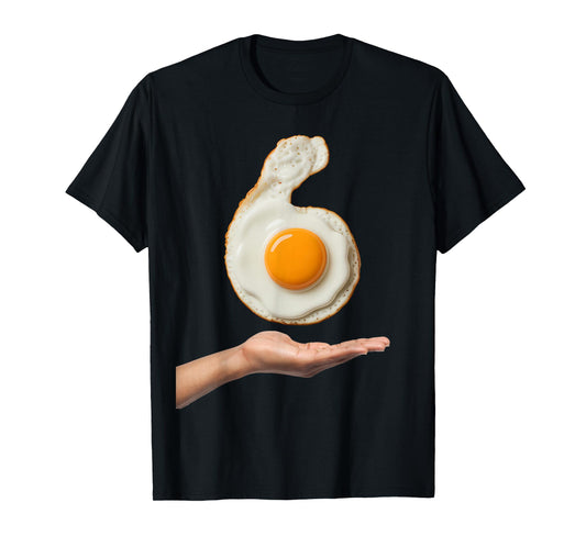 Number 6 Matching 67 Meme Breakfast Egg T-Shirt