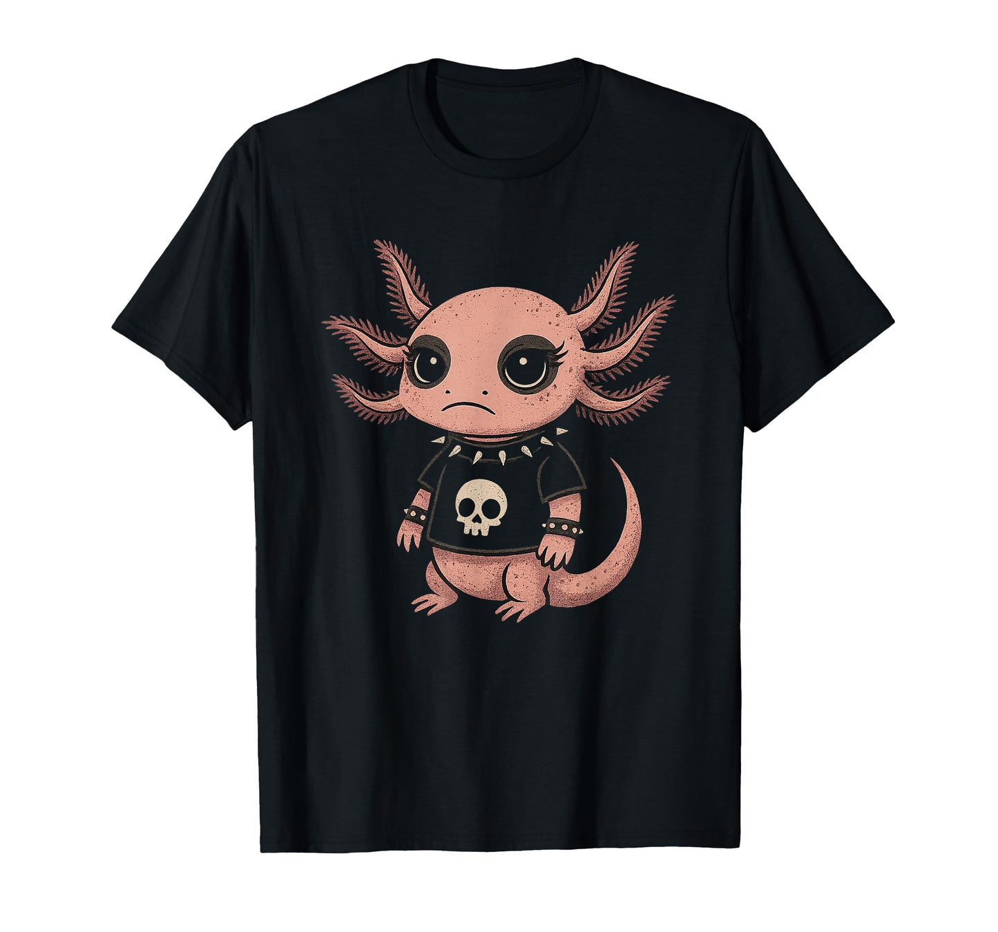Womens Goth Goth Girls Emo Girl Gothic Emo Axolotl T-Shirt