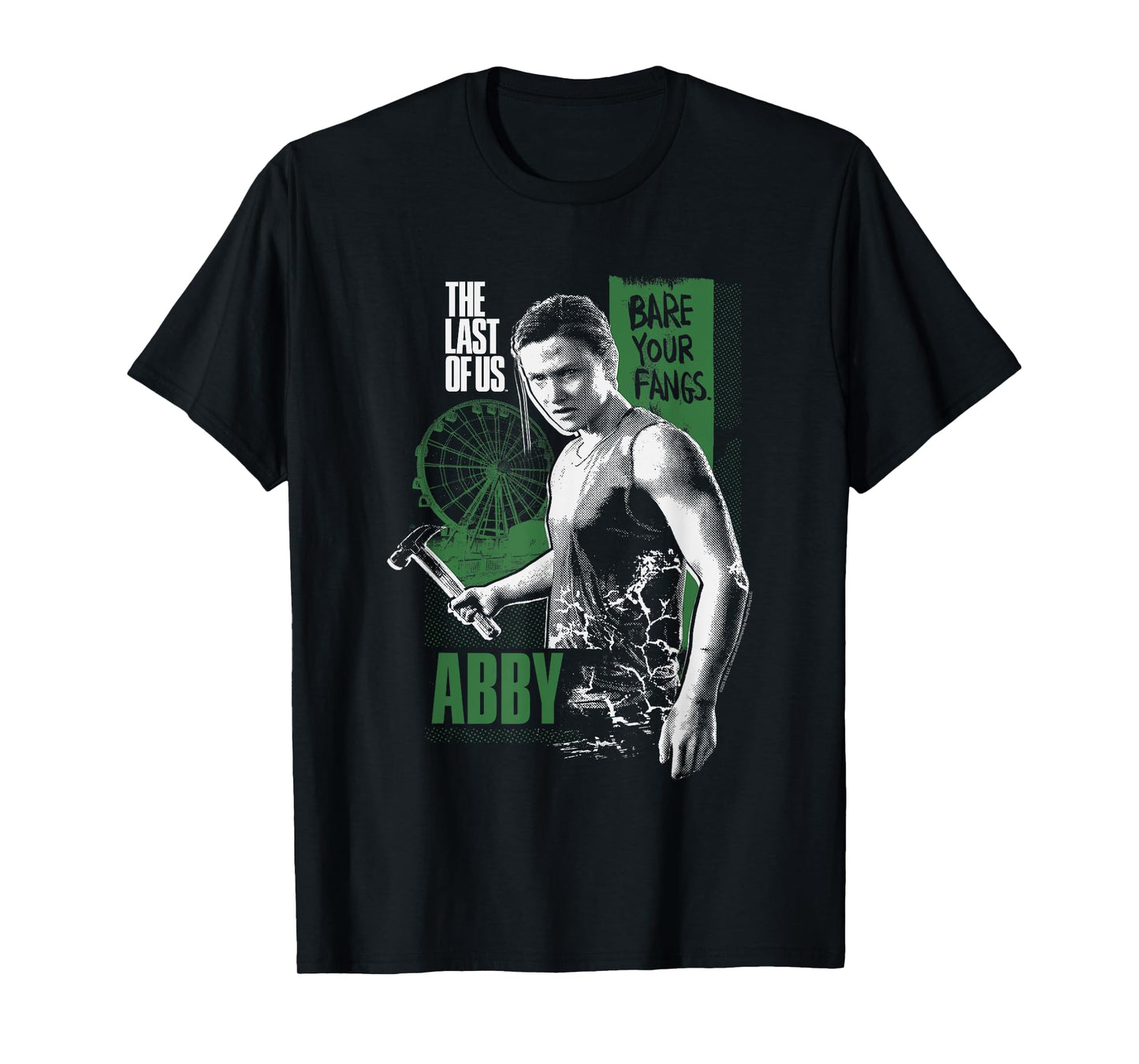 The Last of Us Abby Hammer Bare Your Fangs Video Game T-Shirt