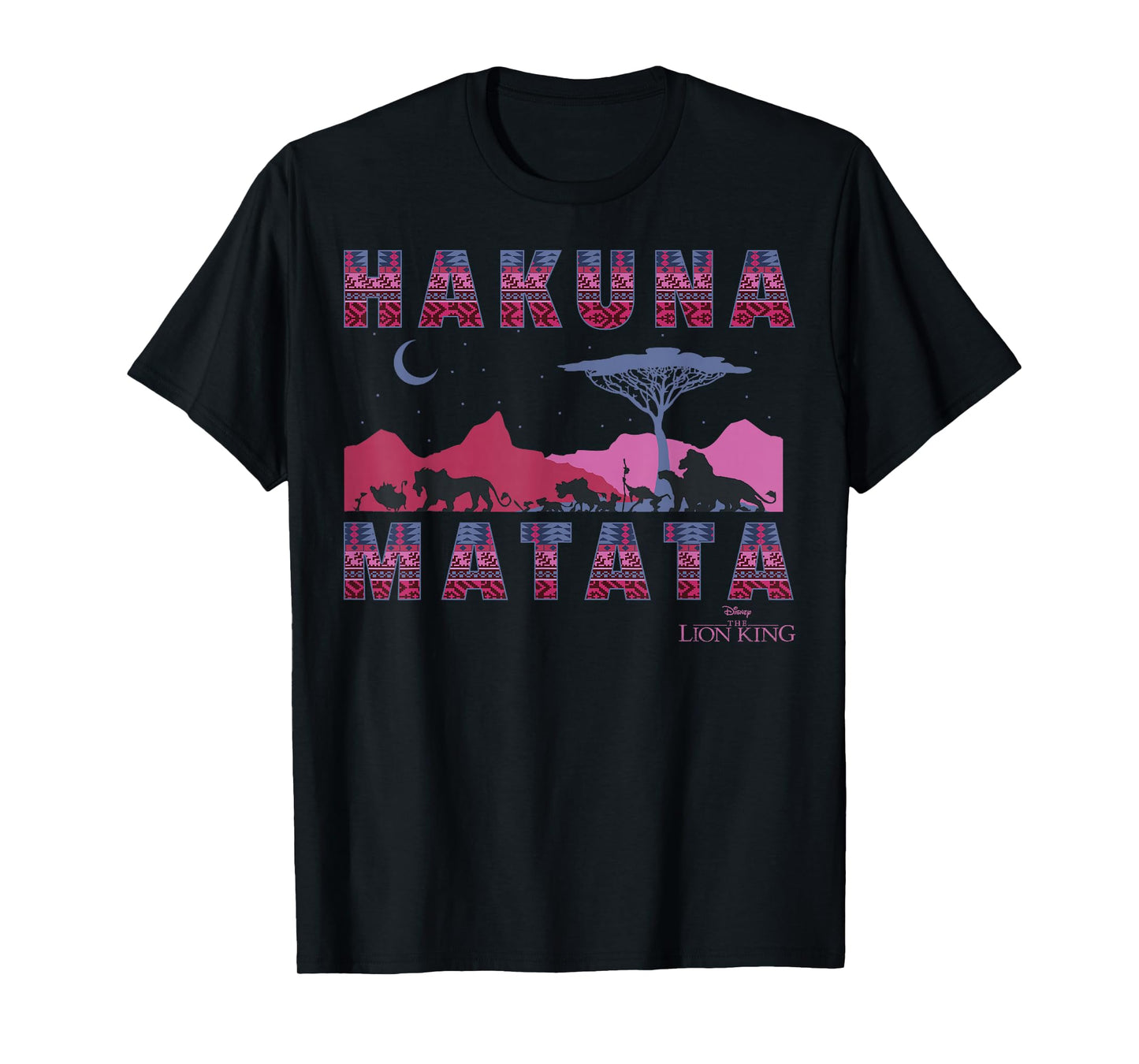 Disney The Lion King Hakuna Matata Moon And Mountains T-Shirt