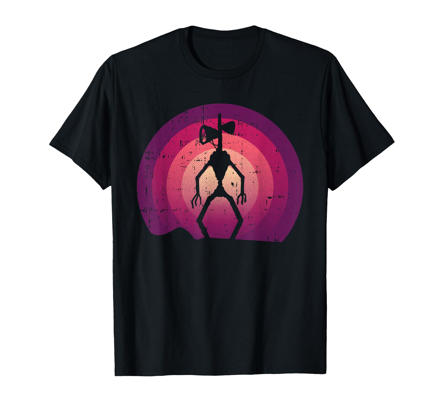 Siren Head Lazy Halloween Costume Retro Cryptid Creepy T-Shirt