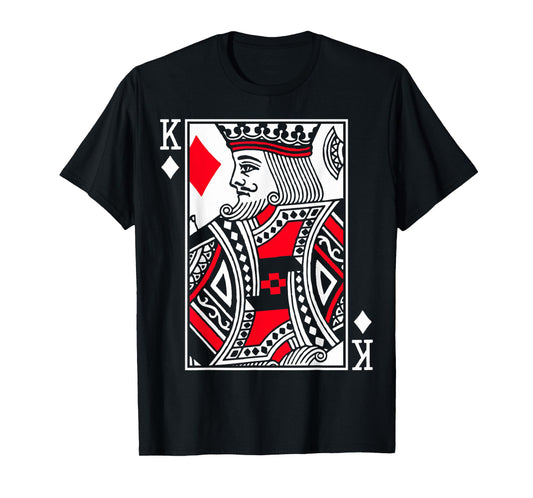 King Poker Card of Diamonds Playing Cards in 4 Kings Costume T-Shirt