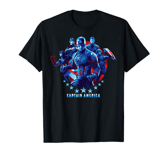 Marvel Avengers: Endgame Captain America Mashup T-Shirt