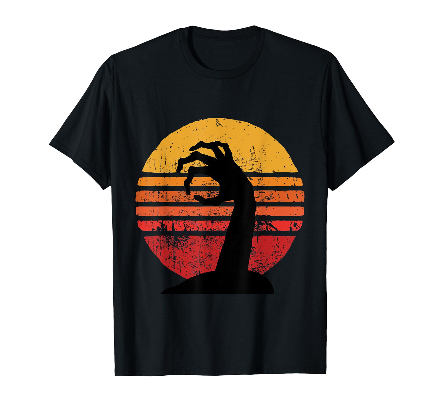 Vintage Zombie Shirt Halloween 2021 Retro Zombie Hand T-Shirt