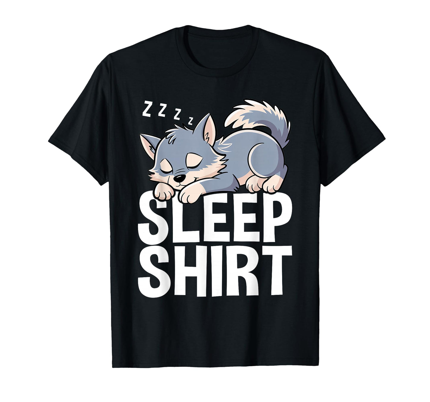 Wolf Nap Sleeping Pajama Nightgown T-Shirt