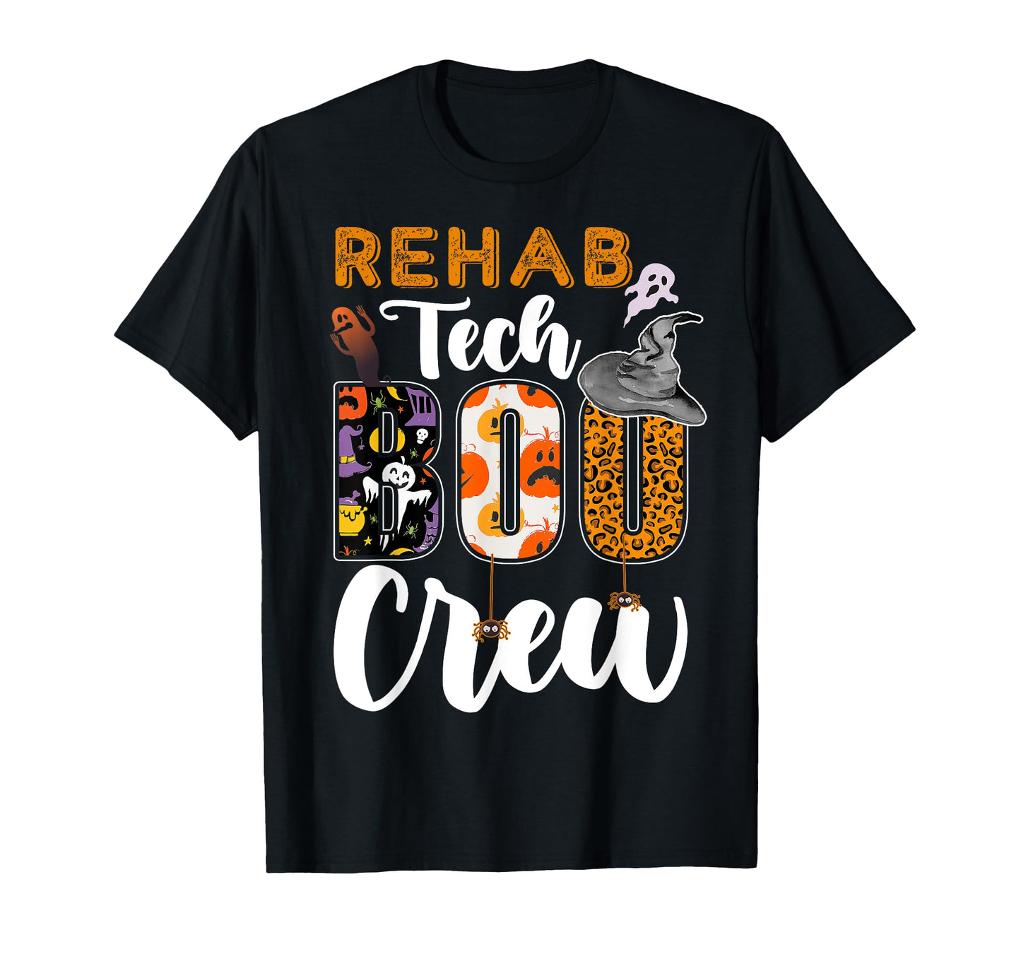 Rehab Tech Boo Crew Halloween Matching Rehabilitation T-Shirt