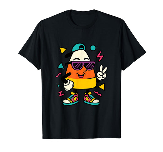 Halloween Costume Retro 90s Candy Corn T-Shirt