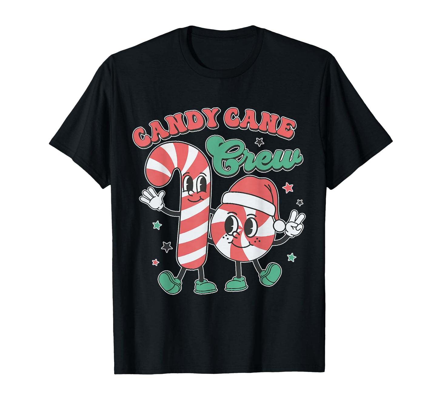 Candy Cane Crew - Funny Christmas Holiday Men Women T-Shirt