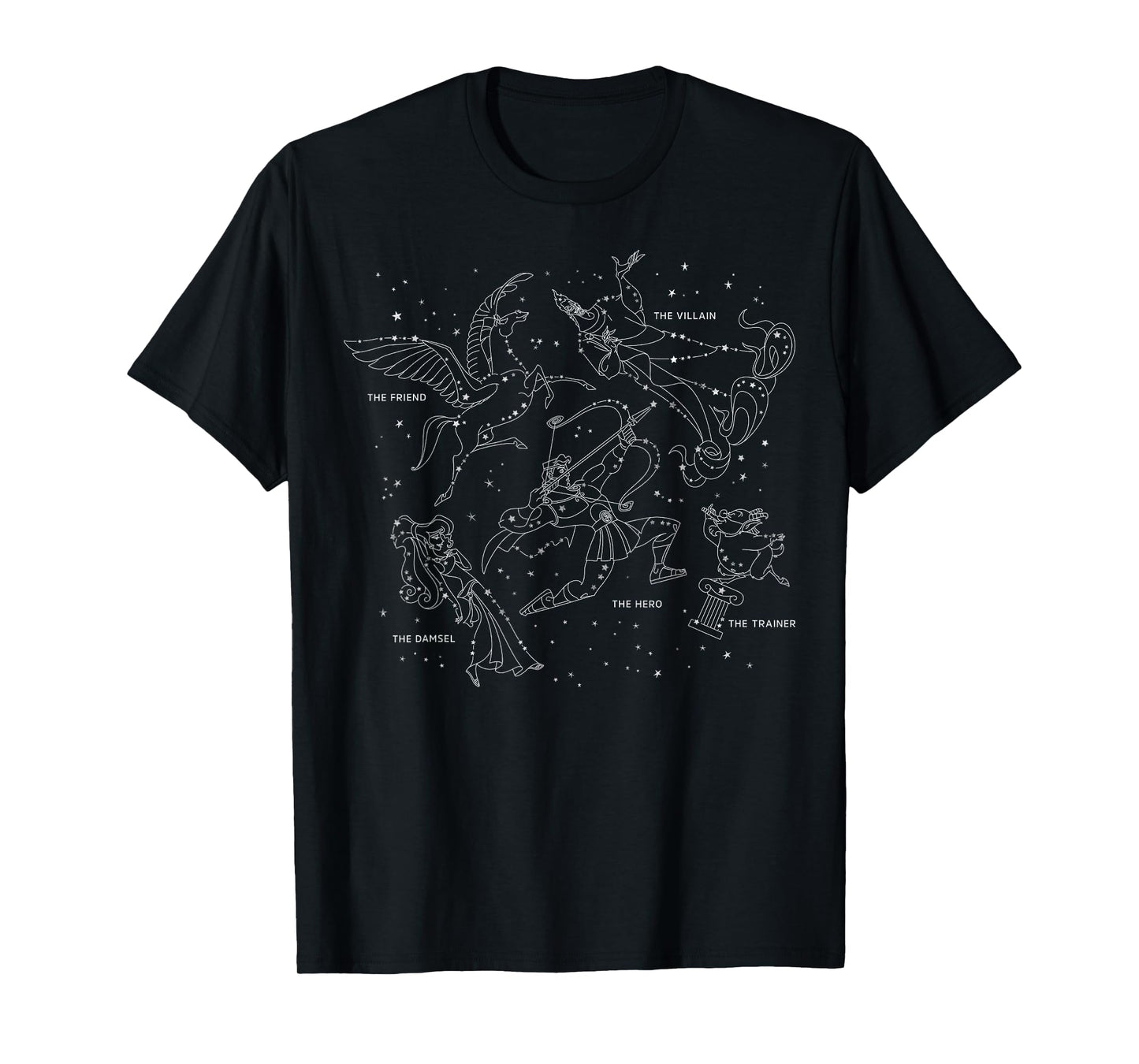 Disney Hercules Constellation Poster T-Shirt Small