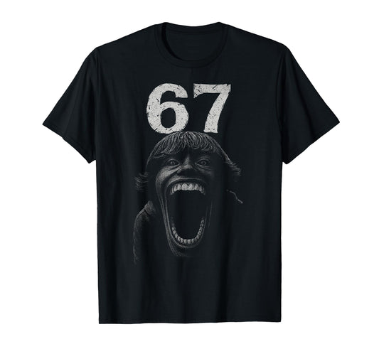 Halloween 67 SCP Horror Face Scary Costume Shirt Horror 6 7 T-Shirt