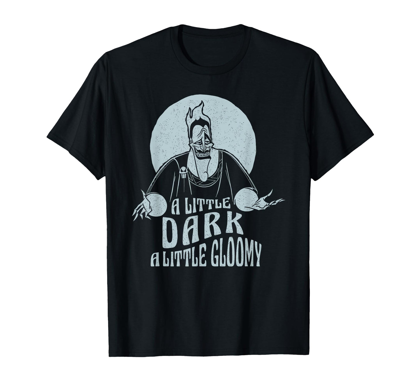 Disney Hercules Hades A Little Dark A Little Gloomy Portrait T-Shirt Small