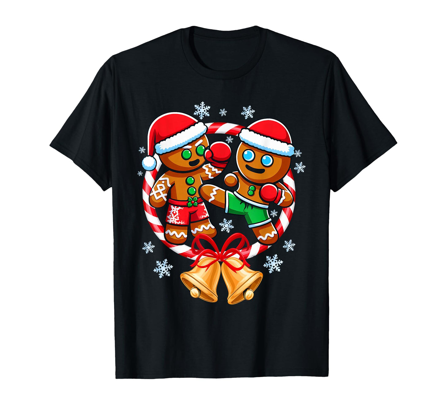 Funny Gingerbread Cookies Christmas Funny Fighting Muay Thai T-Shirt