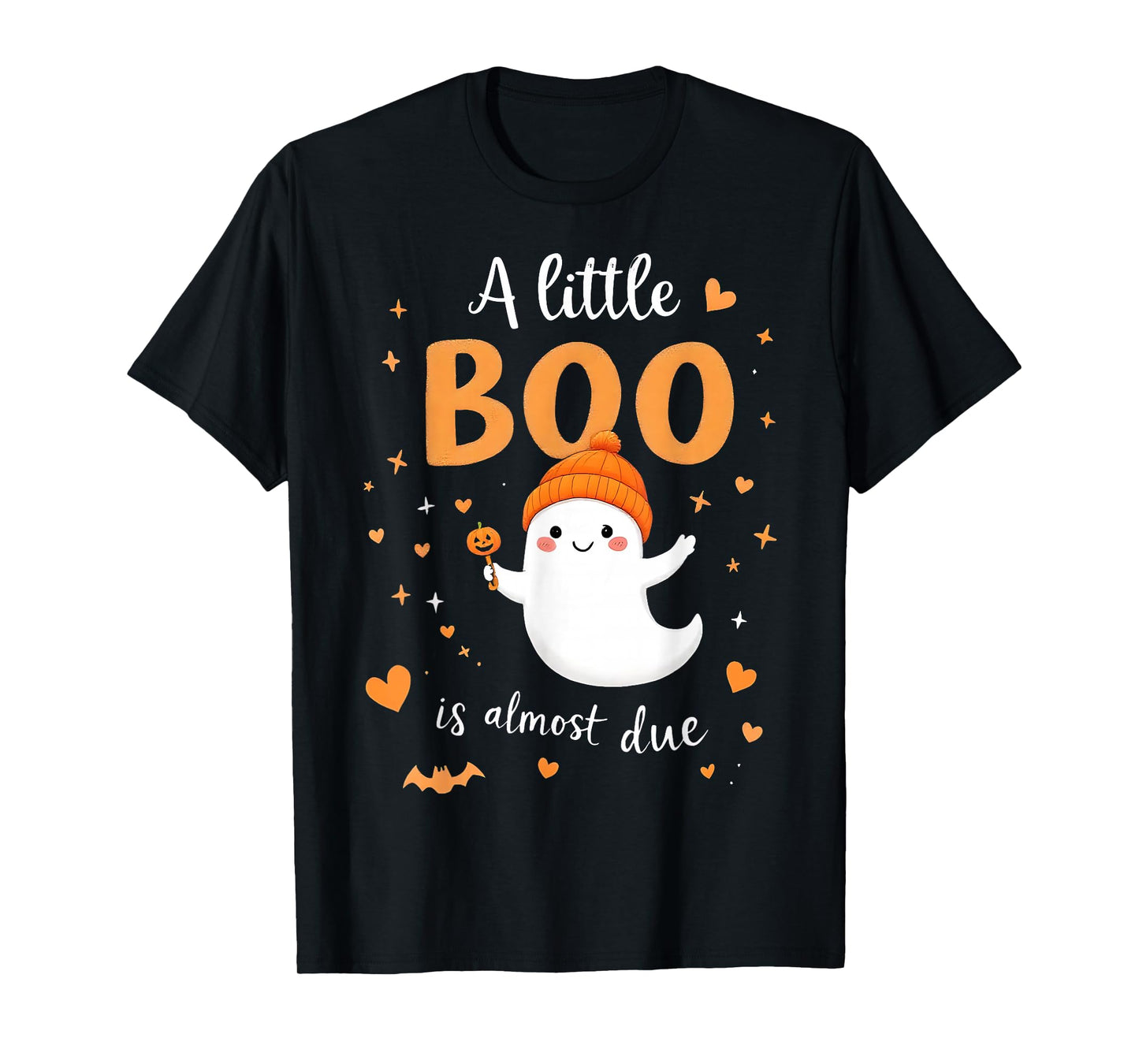 A Little Boo is Almost Due Halloween Pregnancy Cute T-Shirt