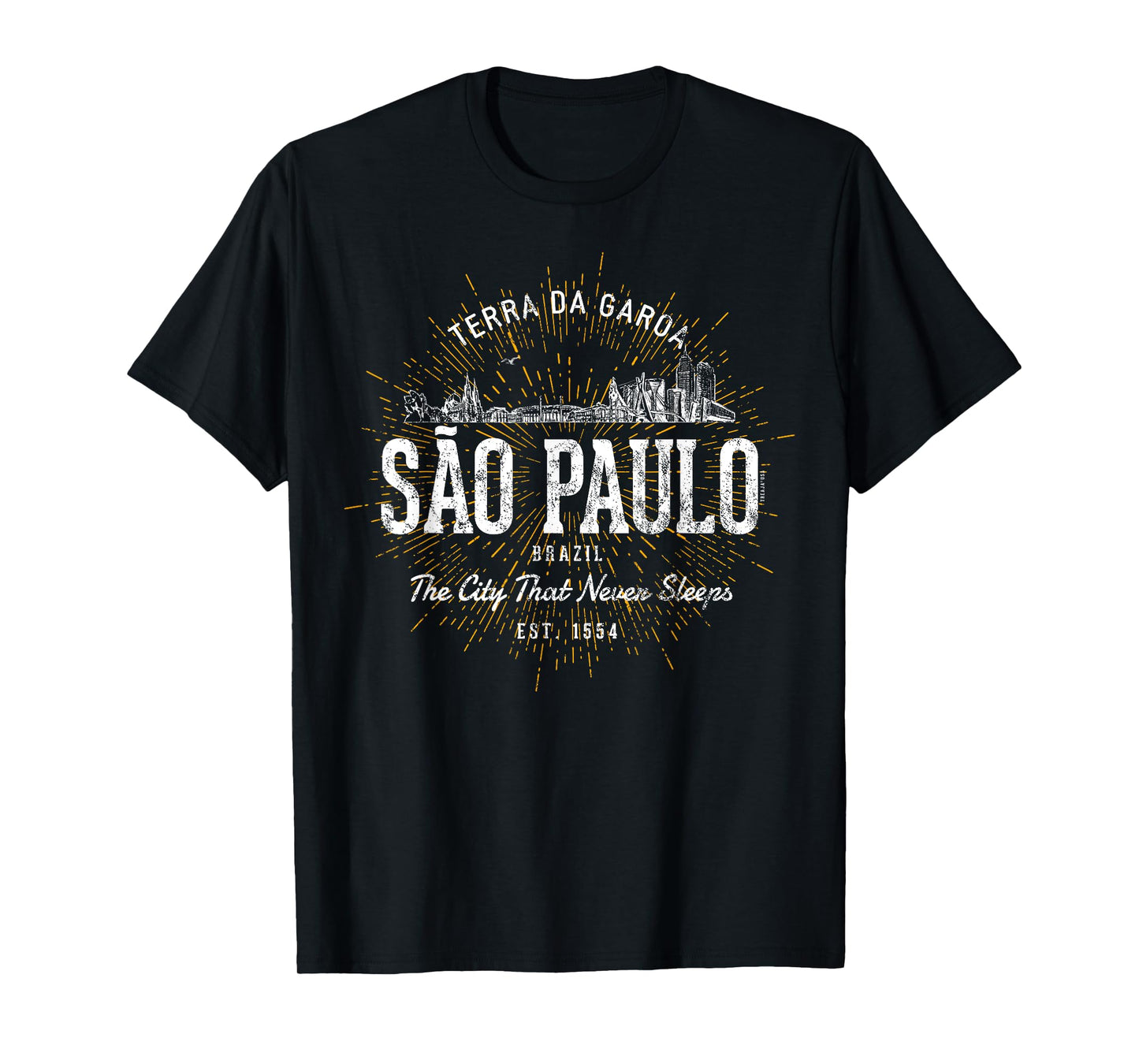 Brazil Vintage Style Retro Sao Paulo T-Shirt