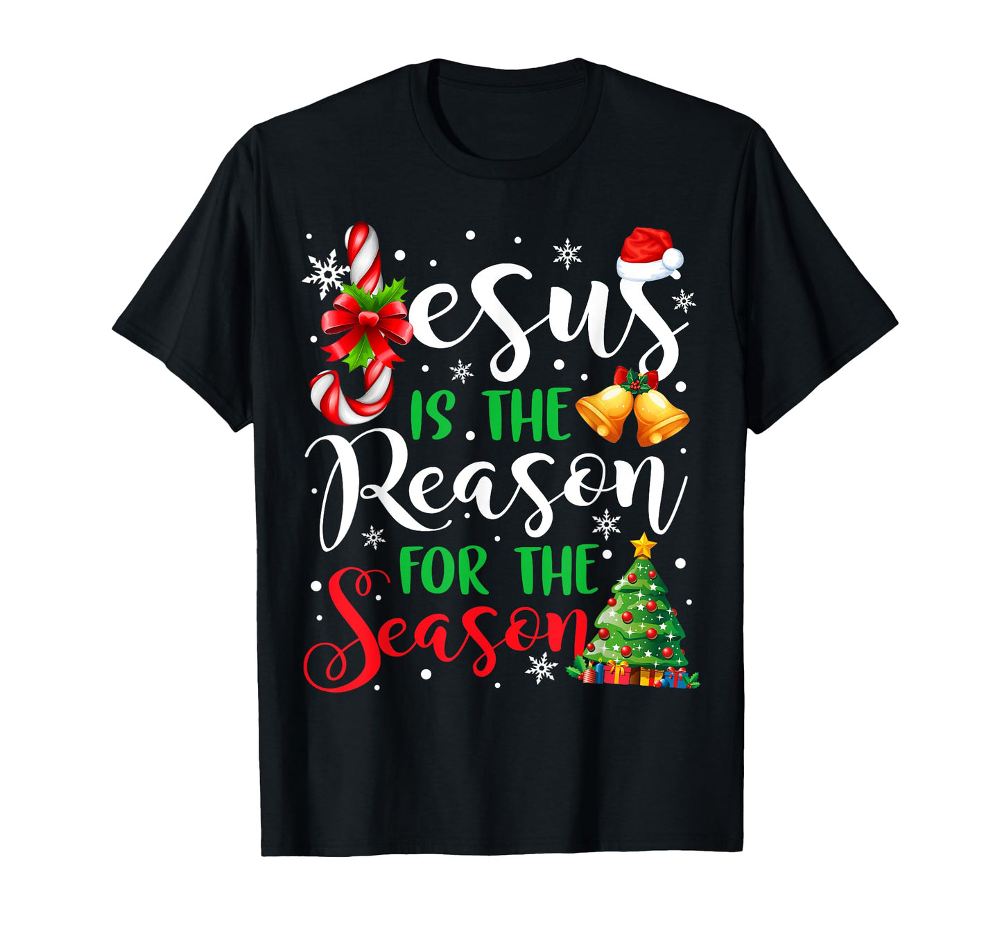 Jesus Is The Reason For The Season Christmas Xmas Christian T-Shirt