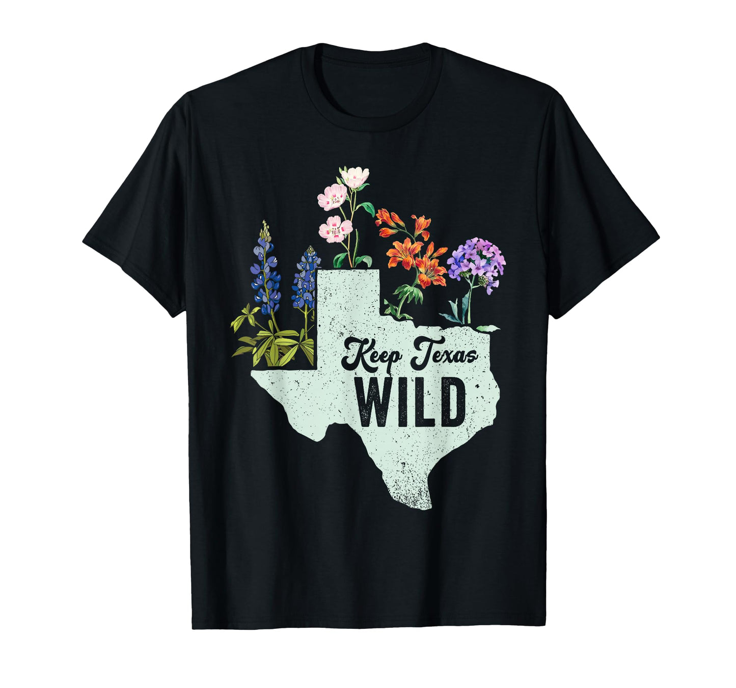 Wildflower Fields Wildflowers Bluebonnet Texas Spring T-Shirt