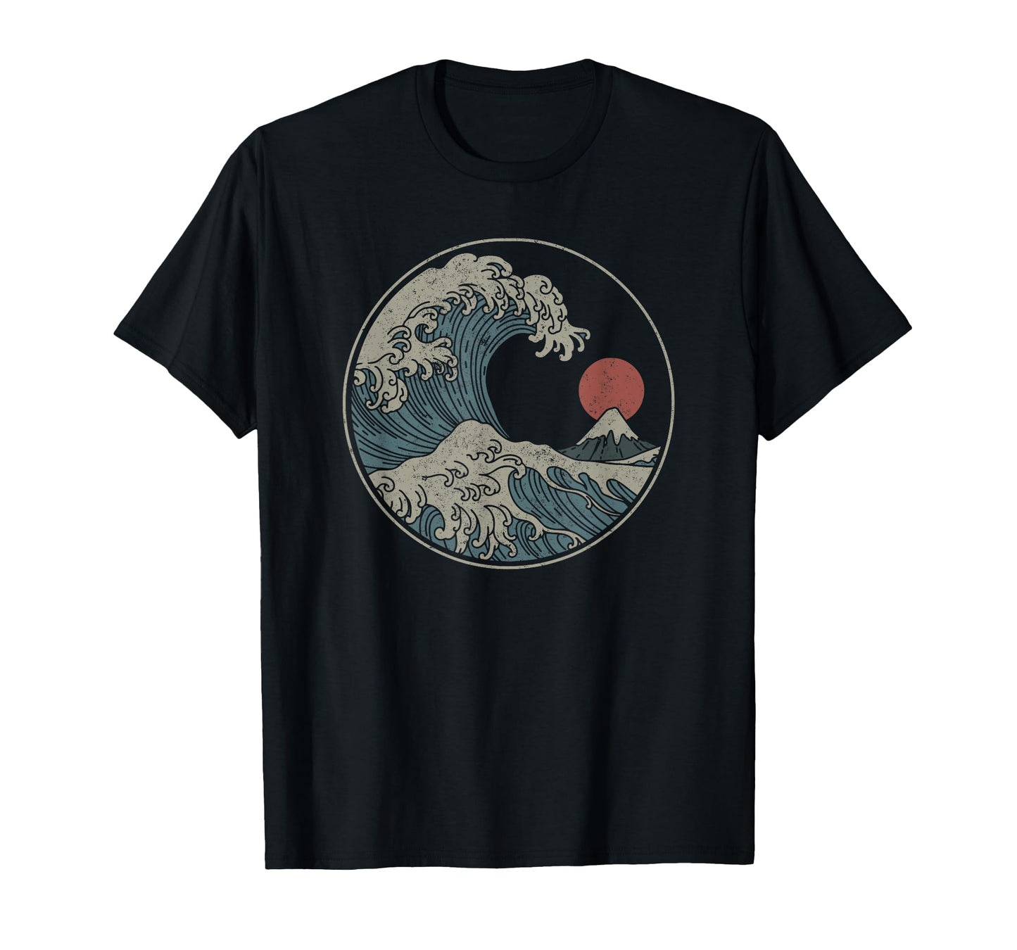 Great Wave Off Kanagawa Japanese Art Aesthetic Tsunami Boys T-Shirt