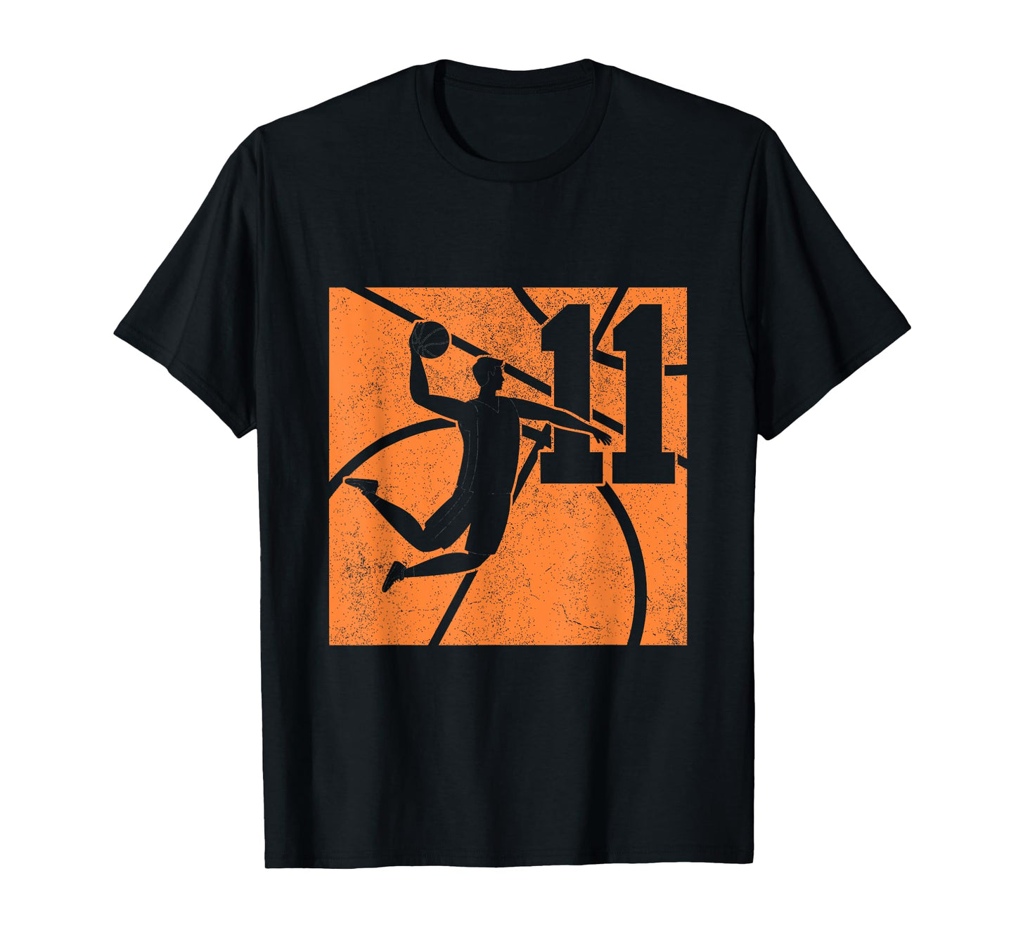 11 Year Old Basketball Dunk 11th Birthday Party Themed Boys T-Shirt
