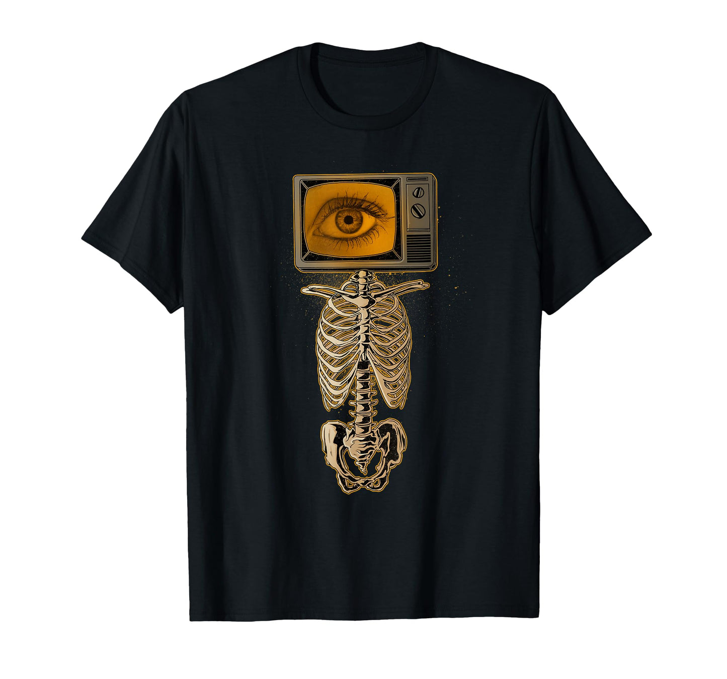 Weirdcore Skeleton TV Head Cosplay X-ray Radiology Tech T-Shirt