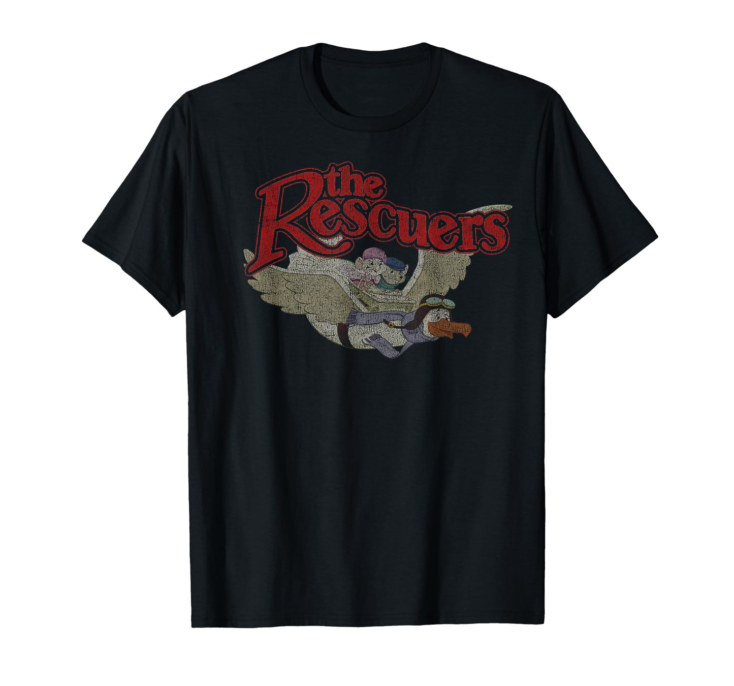 Disney The Rescuers Down Under Group Shot Movie Logo T-Shirt