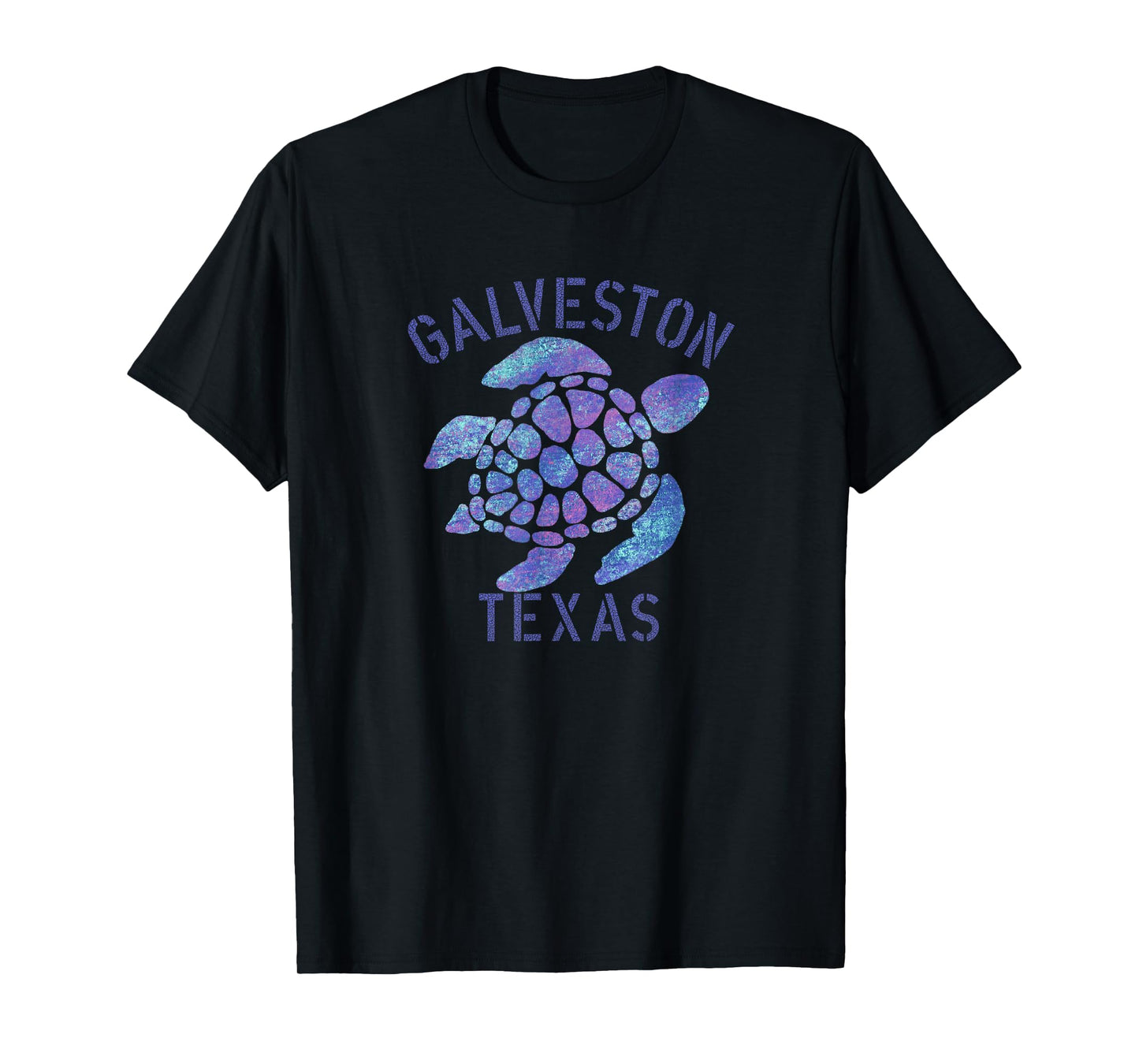 Galveston, TX Beach Design / Tribal Turtle Gift T-Shirt