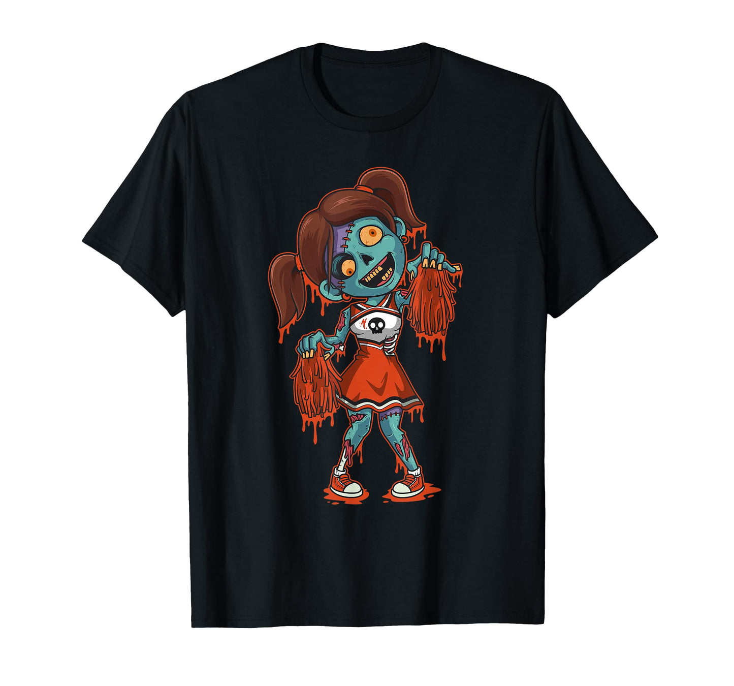 Zombie Cheerleader Halloween Trick or Treat Gift T-Shirt