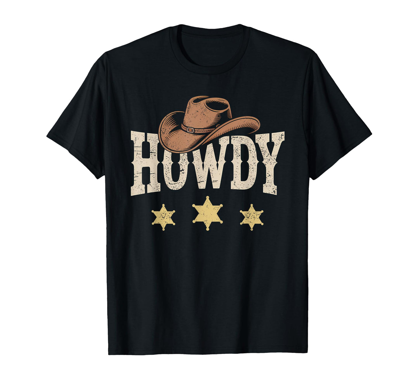 Rodeo Hat Western Country Cowboy Cowgirl Howdy T-Shirt