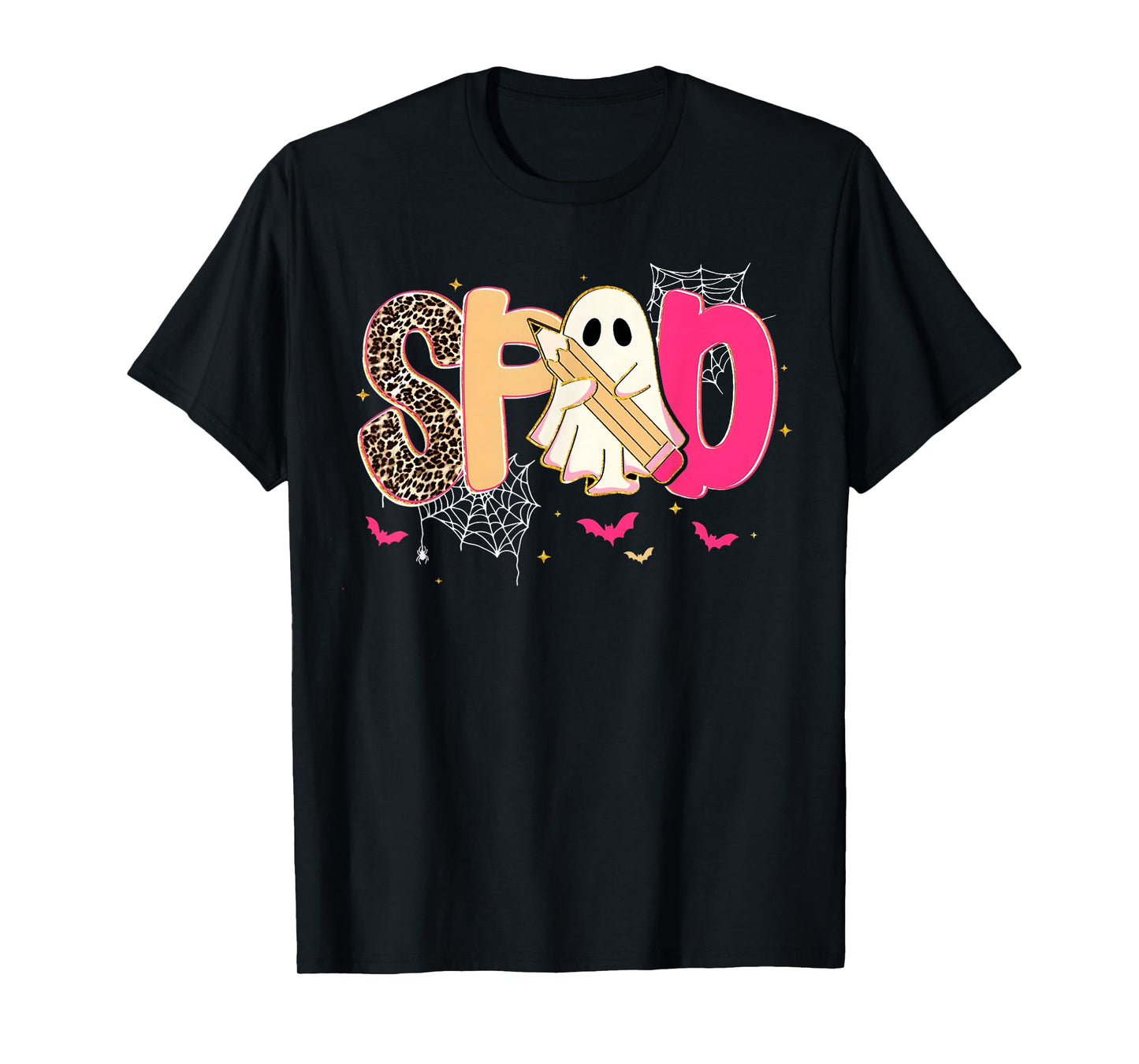 Halloween Ghost Pencil Special Ed SPED Teacher Men Women T-Shirt