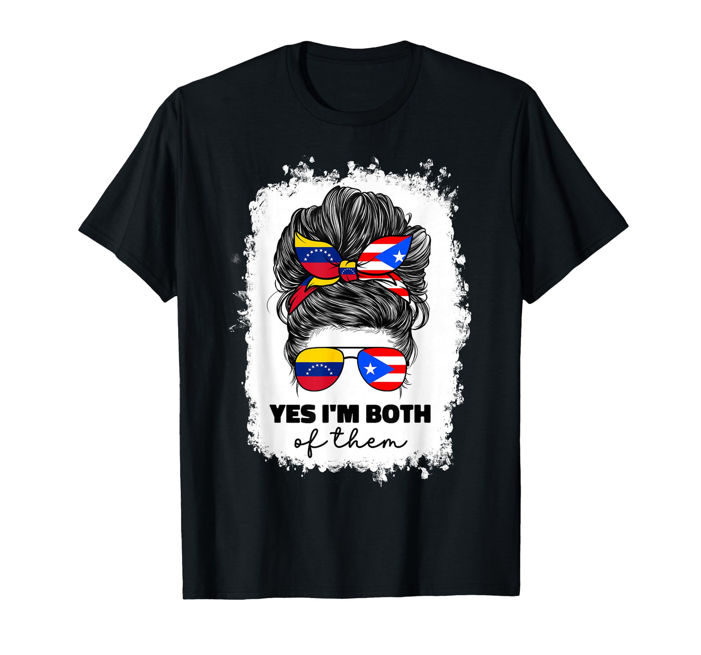 Venezuelan And Puerto Rican Rico Venezuela Flag Girl Women T-Shirt