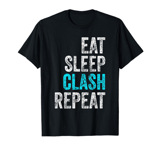 Gaming Clan Apparel Eat Sleep Clash Repeat Clans Vintage T-Shirt