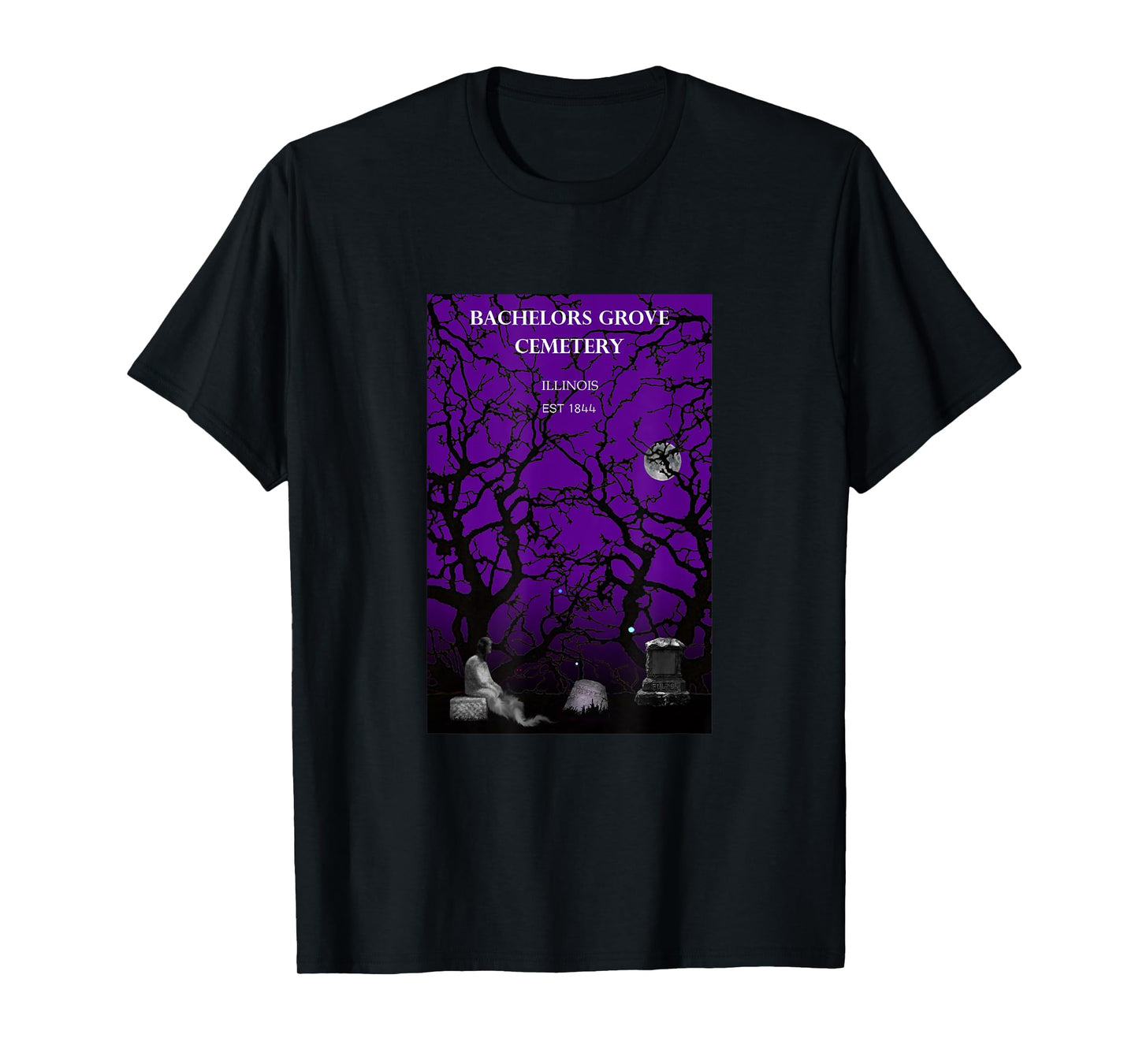 Ghosts of Bachelor's Grove Cemetary: Haunting Halloween T-Shirt