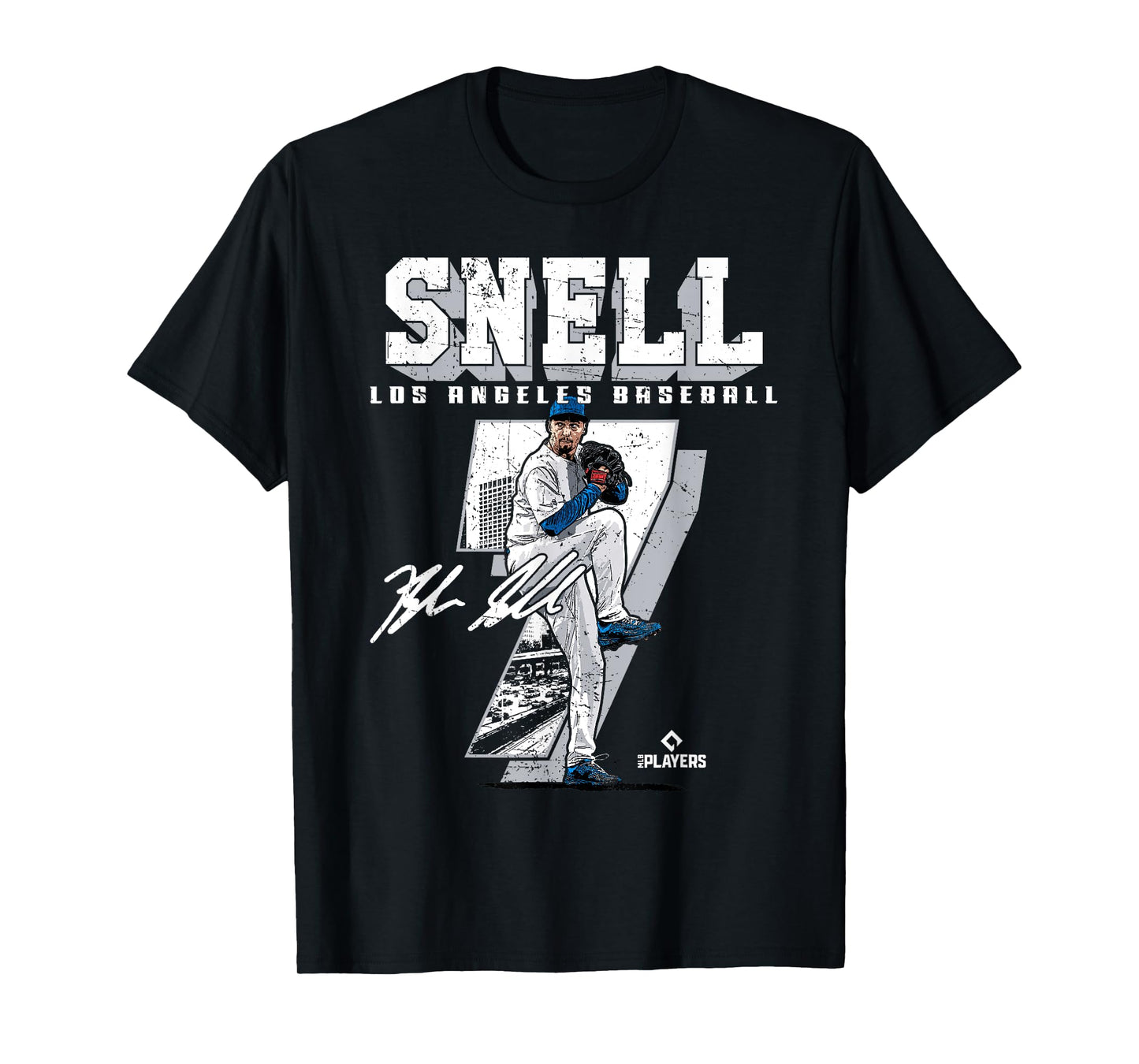 Blake Snell | Los Angeles D MLB Baseball Player | MLBBSN201M T-Shirt