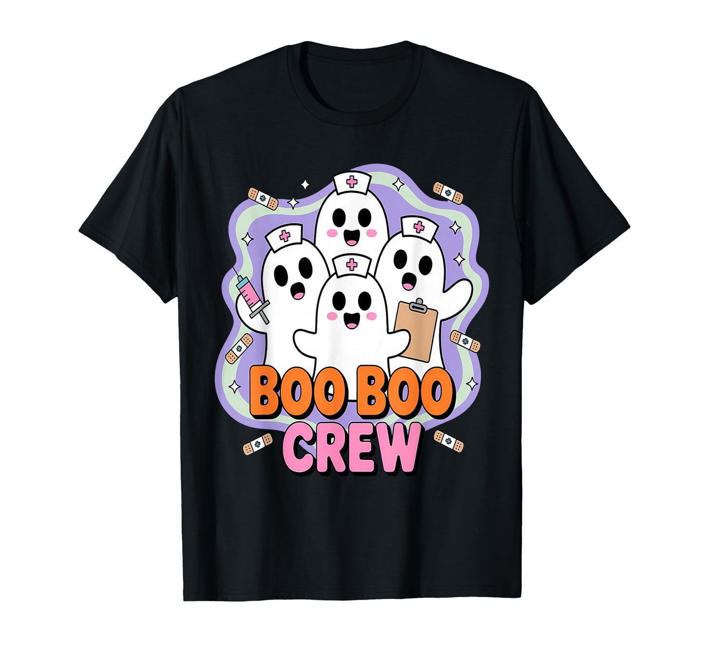 Boo Boo Crew Halloween Ghost Nurses T-Shirt
