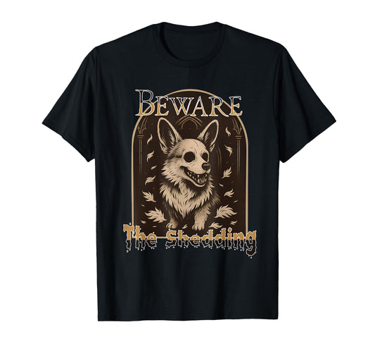 Beware The Shedding Corgi Halloween Ghost Corgi Dog Mom T-Shirt