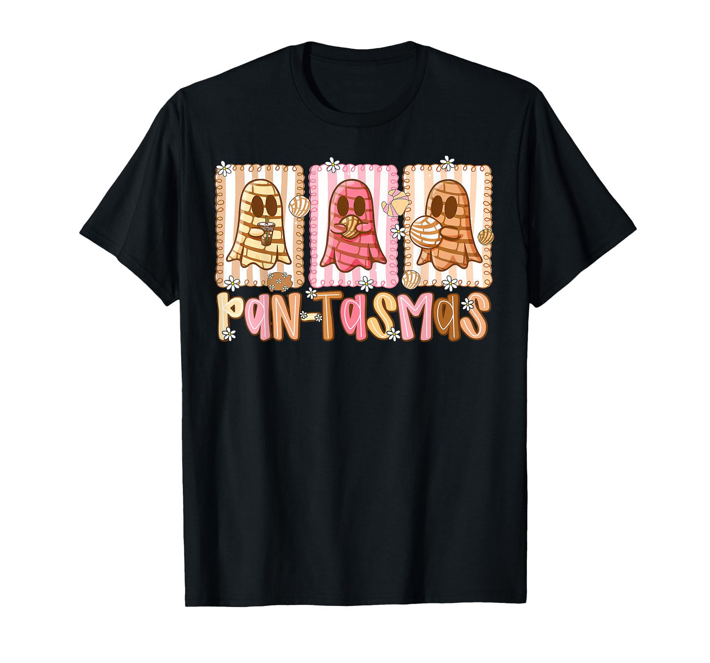 Pantasmas Ghost Funny Spooky Mexican Halloween for Women Men T-Shirt