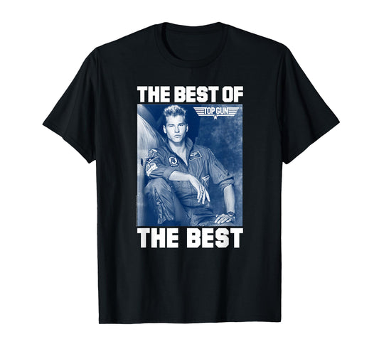 Top Gun The Best of The Best Iceman Blue Photo Action Movie T-Shirt