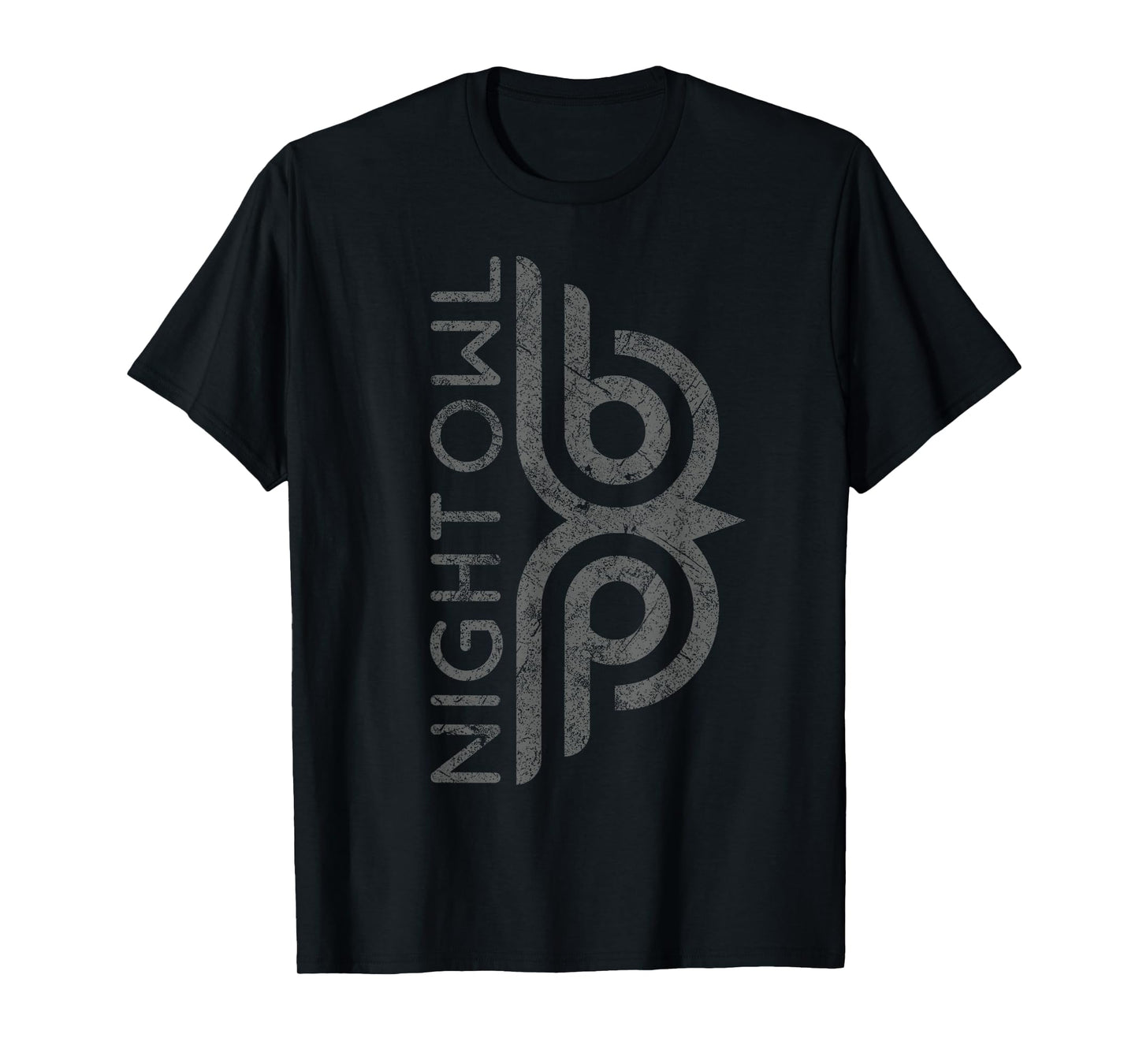 Night owl cool distressed retro insomniac retro owl graphic T-Shirt