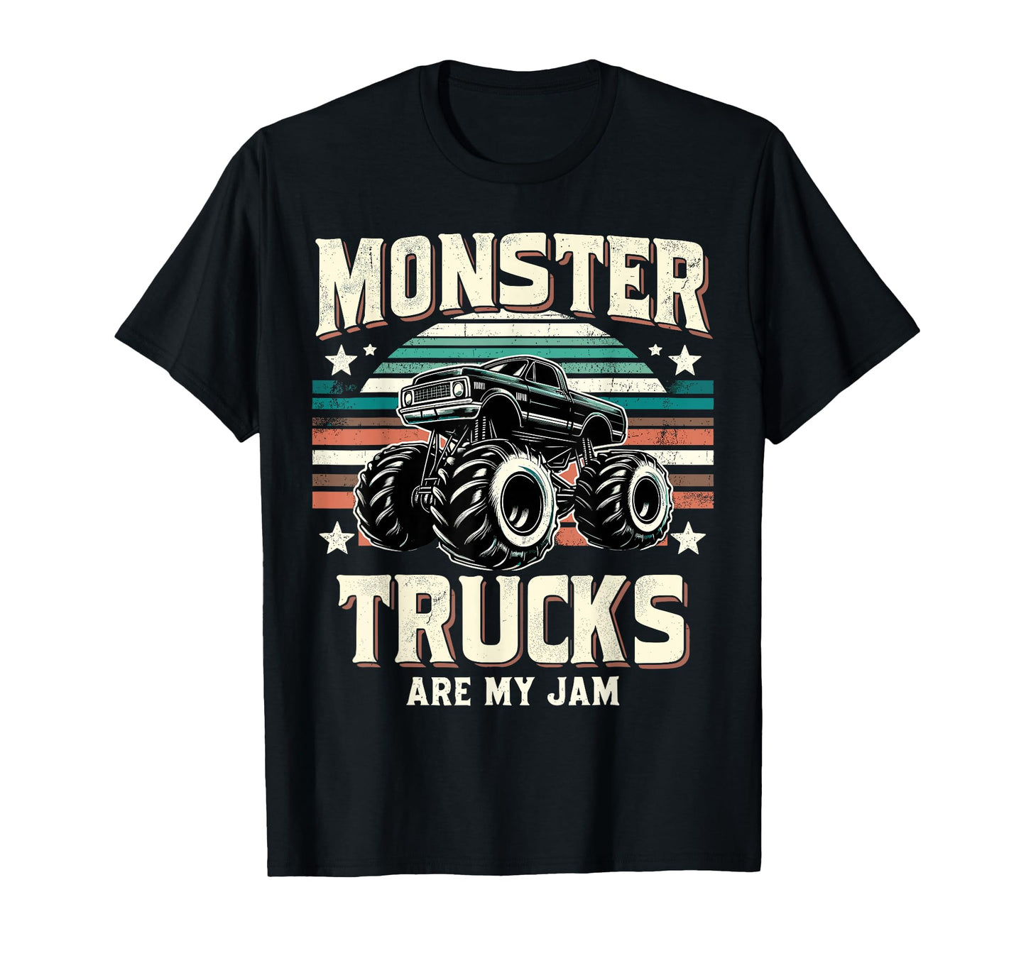Monster Trucks Are My Jam Vintage Monster Truck T-Shirt