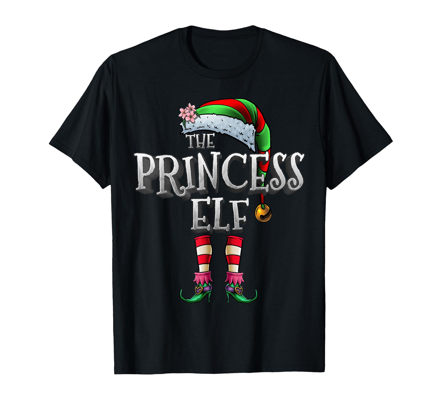 The Princess Elf Shirt Matching Family Funny Christmas Elf T-Shirt
