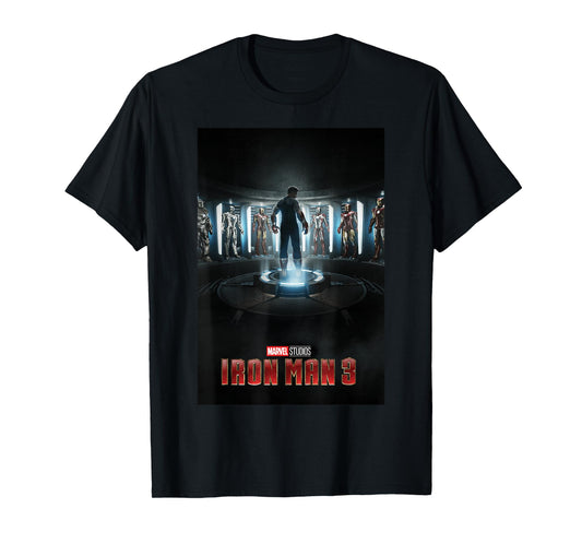 Marvel Studios Iron Man 3 Movie Poster Graphic T-Shirt T-Shirt