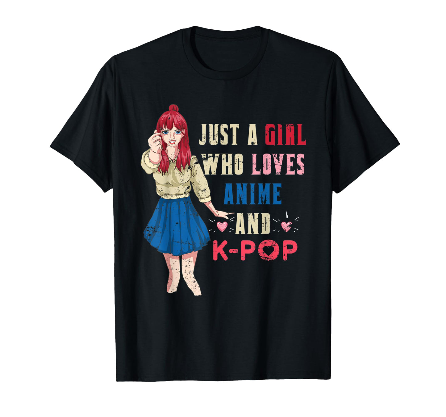 Kpop Korean Culture Otaku Girls Women Manga Kawaii Anime T-Shirt