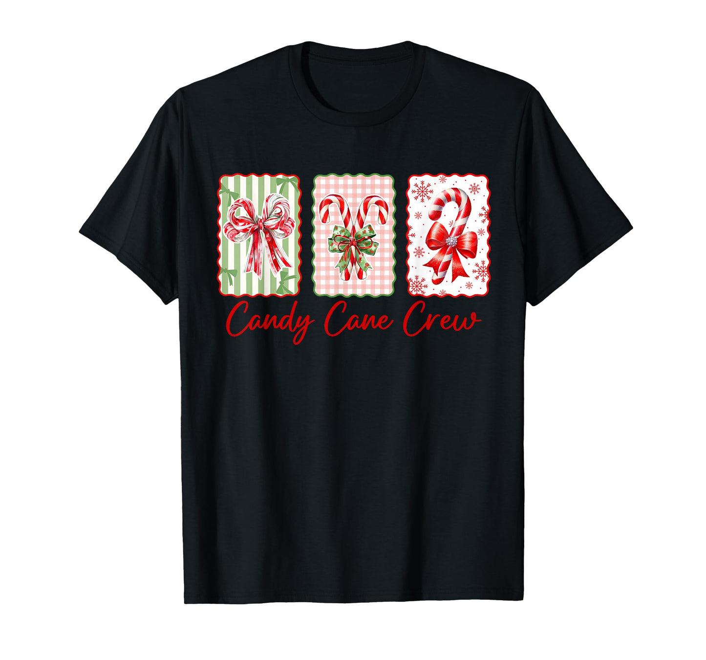 Candy Cane Crew Christmas Xmas Love Candy Girls Kids T-Shirt