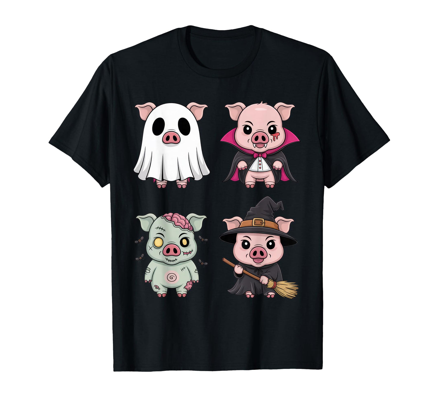 Halloween Piggy Squad Funny Costume for Animal Lovers T-Shirt