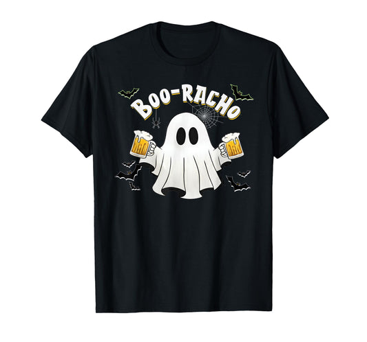 Halloween Drinking Ghost Boo Racho Funny Spanish Party T-Shirt