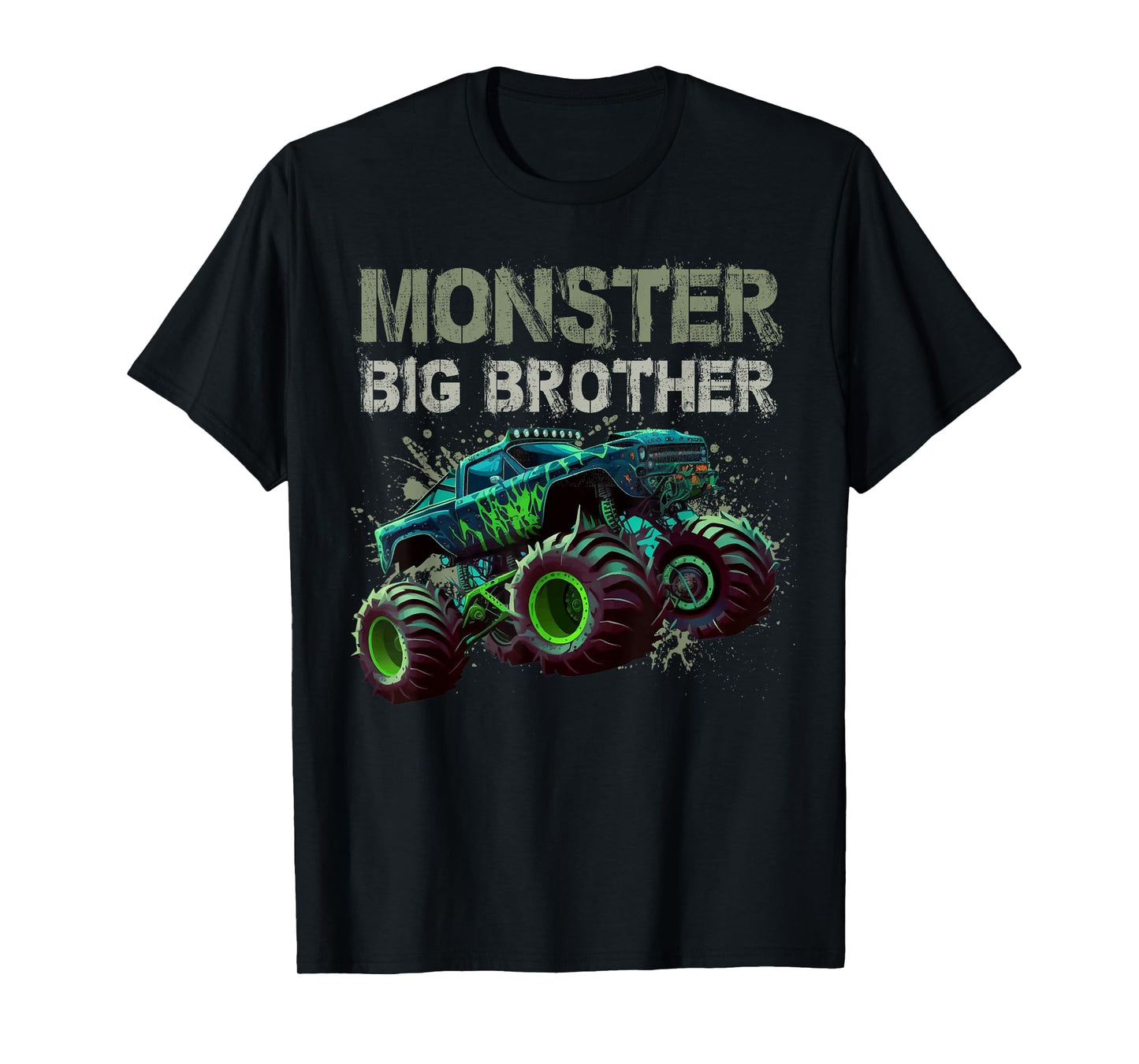 Monster Truck Big Brother Family Matching Truck Lovers Gift T-Shirt