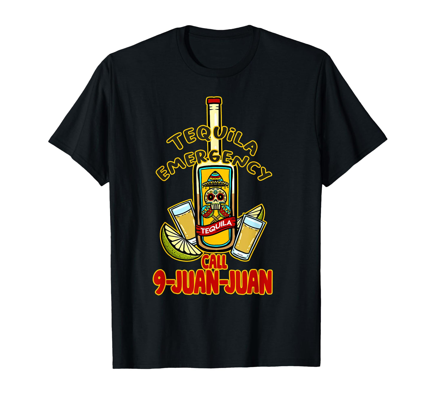Chili Emergency Call 9 Juan Juan - Funny Mexican T-Shirt