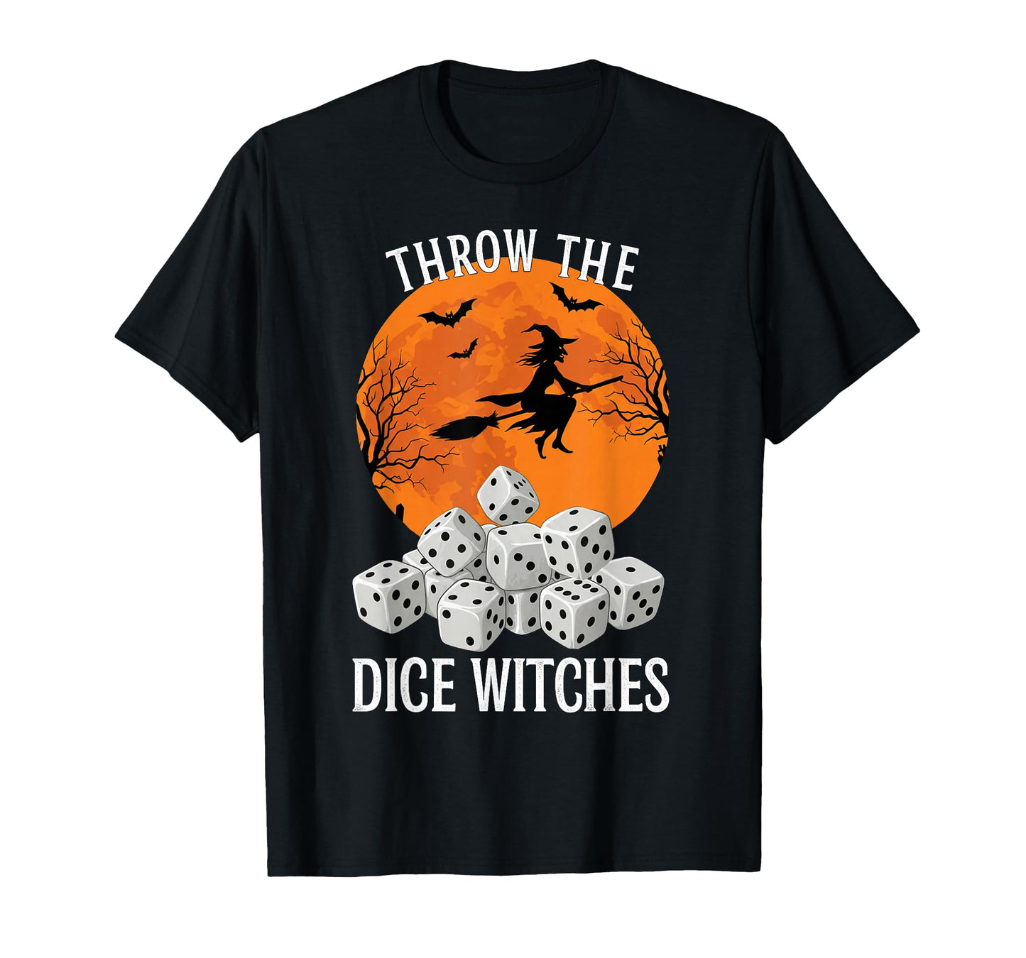 Bunco Halloween Throw The Dice Witches Bunco Game for Women T-Shirt